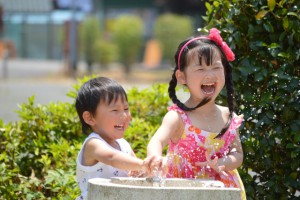 水あそび